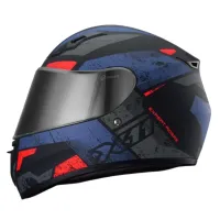 Capacete X 11 Trust Pro Ballads Azul Laranja - Foto 3