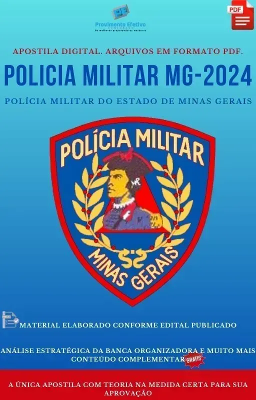 Apostila PM MG Enfermeiro 2024 Imagem