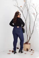 Calça Jeans Skinny Revanche Feminina Azul Escuro - Foto 2