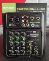Mesa De Som Mj Audio 4 Canais Usb Bluetooth Mj4 Live