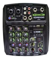 Mesa De Som Mj Audio 4 Canais Usb Bluetooth Mj4 Live - Foto 4