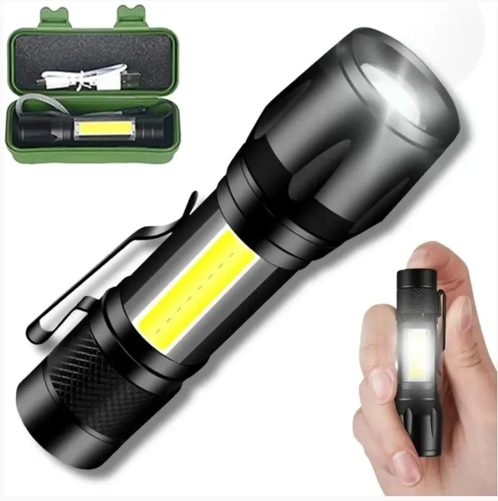 Lanterna Tatica  Usb Recarregável  C/  Estojo Imagem