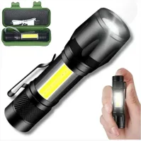 Lanterna Tatica  Usb Recarregável  C/  Estojo