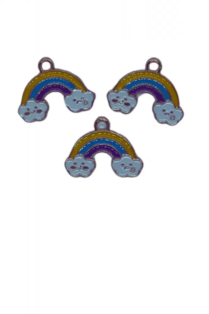 Pingente resinado arco iris m