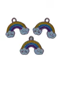 Pingente resinado arco iris m