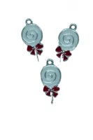 Pingente resinado Pirulito Banco vermelho