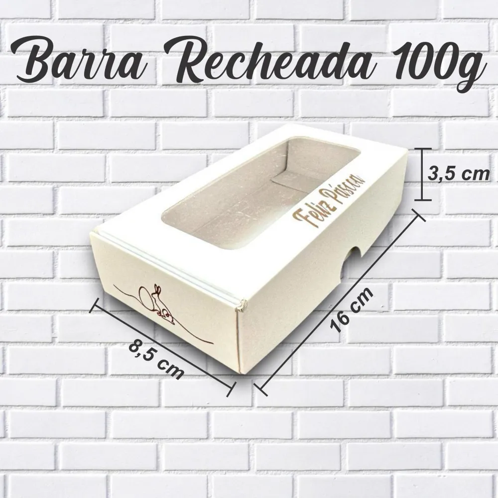 Caixa para Barra Recheada 100g