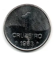 1983 - 1 Cruzeiro - Moeda Brasil - MBC/Sob