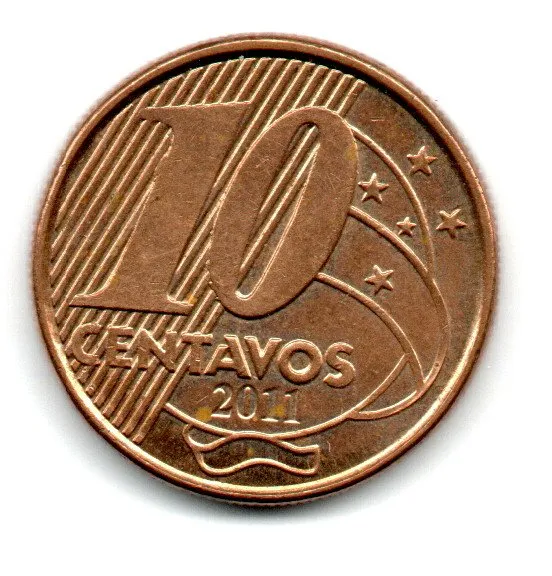 2011 - 10 Centavos - Moeda Brasil - Sob