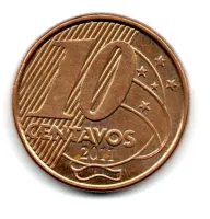 2011 - 10 Centavos - Moeda Brasil - Sob