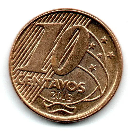 2013 - 10 Centavos - Moeda Brasil - Sob