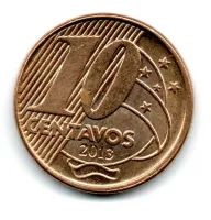 2013 - 10 Centavos - Moeda Brasil - Sob