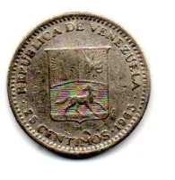 Venezuela - 1965 - 25 Centimos - C/ Danos