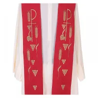 Estola Com Bordado Uvas em Cores Litúrgicas - Foto 4