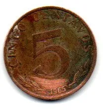 Bolívia - 1965 - 5 Centavos