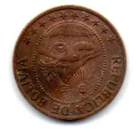 Bolívia - 1965 - 5 Centavos - Foto 2