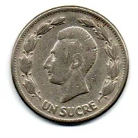Equador - 1946 - 1 Sucre - Foto 2