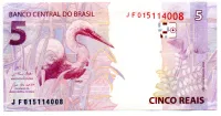 C345 - 5 Reais - Data: 2022 - Paulo Roberto Nunes Guedes/Roberto Campos Neto - JF - Estado de Conservação: Flor de Estampa (FE) - Foto 2
