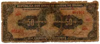 C026 - 50 Cruzeiros - 1° Estampa - Série 547 - Princesa Isabel - Data: 1956 - UTG