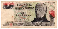 Argentina - 10 Pesos - Cédula Estrangeira - MBC
