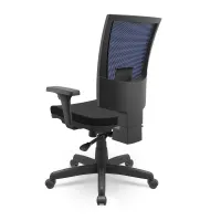 Poltrona Presidente Flash Encosto Fixo Mecanismo Relax com Base Giratória e Braços Reguláveis - Foto 3