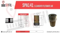 ELEMENTO FILTRANTE AR SPA141
