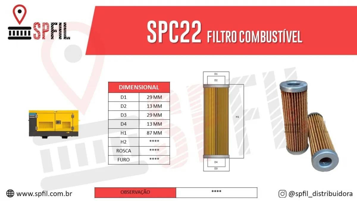 Filtro De Combustível SPC22