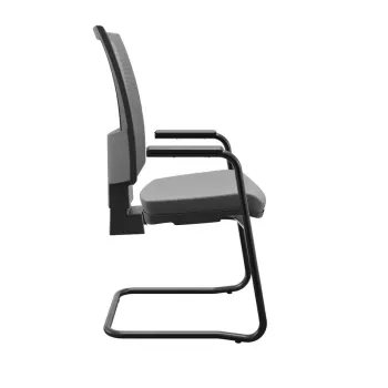 Kit com 2 unidades Cadeira de Aproximação Flash Estrutura Sky na Cor Preta - Foto 2