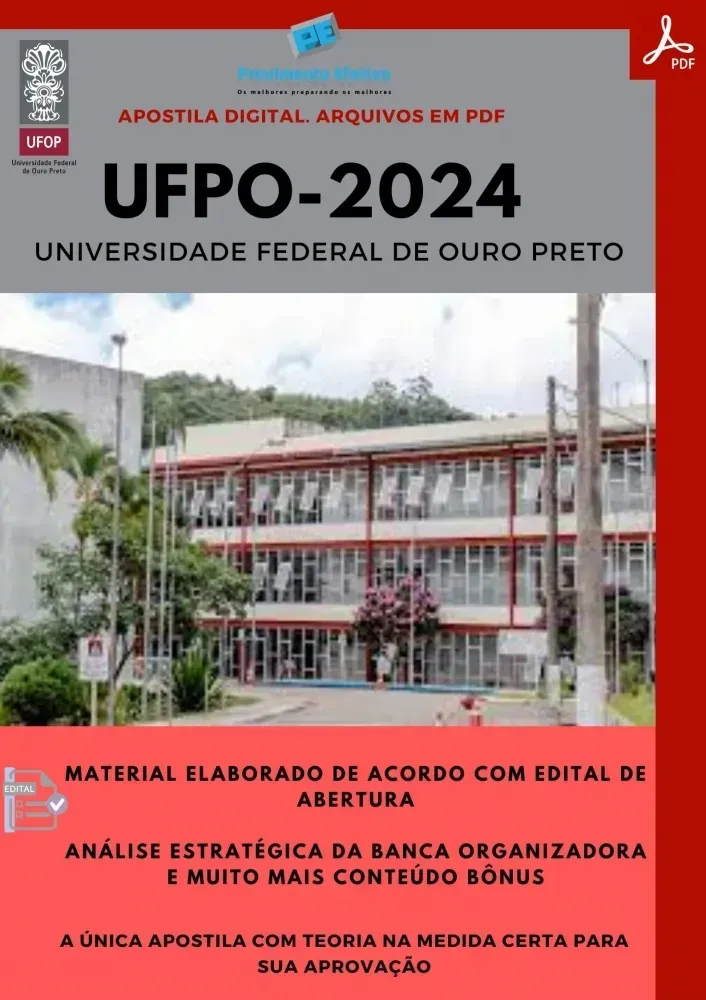 Apostila UFOP 2024 Técnico Tecnologia da Informação Imagem