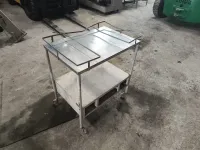 Carrinho para trasnporte com tampo em aço inox - Cód. 155  - Foto 4