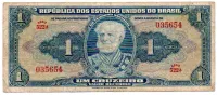 C009 - 1 Cruzeiro - 1° Estampa - Série 522 - Autografada / Assinada a Mão - Marquês de Tamandaré - Data: 1944 - BC