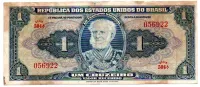 C009 - 1 Cruzeiro - 1° Estampa - Série 504 - Autografada / Assinada a Mão - Marquês de Tamandaré - Data: 1944 - UTG