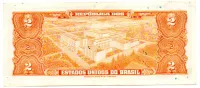 C014 - 2 Cruzeiros - 1° Estampa - Série 287 - Autografada / Assinada a Mão - Duque de Caxias - Data: 1944 - R - Foto 2