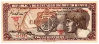 C111 - 5 Cruzeiros - Série 058 - Índio - Data: 1961 - Fe