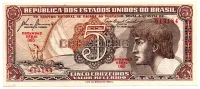 C111 - 5 Cruzeiros - Série 065 - Índio - Data: 1961 - Fe
