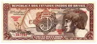 C112 - 5 Cruzeiros - Série 093 - Índio - Data: 1962 - Fe