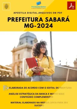 Apostila Pref Sabará MG Técnico Higiene Dental 2024