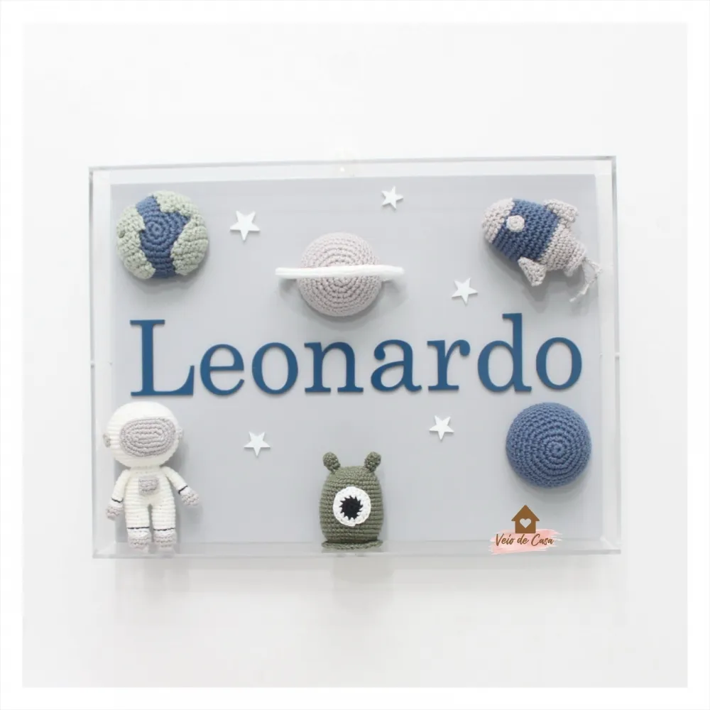 Astronauta - Quadro Acrílico - Porta Maternidade Imagem