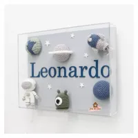 Astronauta - Quadro Acrílico - Porta Maternidade - Foto 3