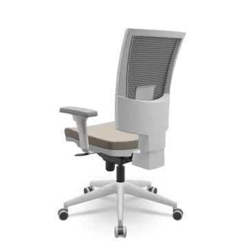  Cadeira Multiregulável NR17 Flash Cinza Encosto Regulável e Mecanismo Slider com Base Piramidal e Braços Reguláveis - Foto 2