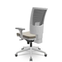  Cadeira Multiregulável NR17 Flash Cinza Encosto Regulável e Mecanismo Slider com Base Piramidal e Braços Reguláveis - Foto 2