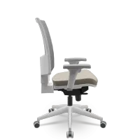  Cadeira Multiregulável NR17 Flash Cinza Encosto Regulável e Mecanismo Slider com Base Piramidal e Braços Reguláveis - Foto 3