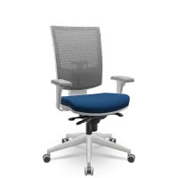  Cadeira Multiregulável NR17 Flash Cinza Encosto Regulável e Mecanismo Slider com Base Piramidal e Braços Reguláveis - Foto 4