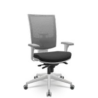  Cadeira Multiregulável NR17 Flash Cinza Encosto Regulável e Mecanismo Slider com Base Piramidal e Braços Reguláveis - Foto 5