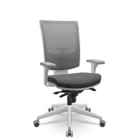  Cadeira Multiregulável NR17 Flash Cinza Encosto Regulável e Mecanismo Slider com Base Piramidal e Braços Reguláveis - Foto 6