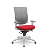  Cadeira Multiregulável NR17 Flash Cinza Encosto Regulável e Mecanismo Slider com Base Piramidal e Braços Reguláveis - Foto 8