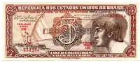 C112 - 5 Cruzeiros - Série 102 - Índio - Data: 1962 - Fe