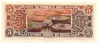 C112 - 5 Cruzeiros - Série 102 - Índio - Data: 1962 - Fe - Foto 2