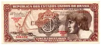 C112 - 5 Cruzeiros - Série 107 - Índio - Data: 1962 - Sob/Fe