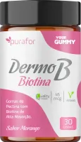 DERMO B Biotina Gummy 30 Gomas Sabor Morango - Reativa - Foto 2